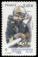 timbre N° 601, Sapeurs pompiers de Paris