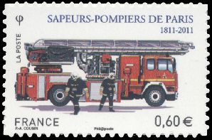 timbre N° 602, Sapeurs pompiers de Paris