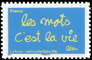  Les timbres de Ben<br>les mots c'est la vie 