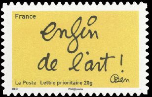  Les timbres de Ben<br>enfin de l'art ! 