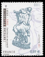 timbre N° 633, Sculpture d'Antoine Bourdelle