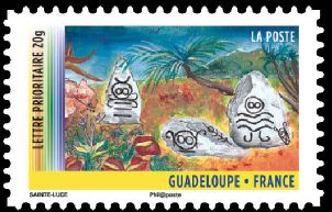  Année des Outres-mer <br>Guadeloupe<br>Roches gravées