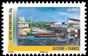  Année des Outres-mer <br>Guyane<br>Cayenne et pirogues