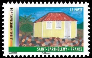  Année des Outres-mer <br>Saint-Barthelemy<br>Case créole