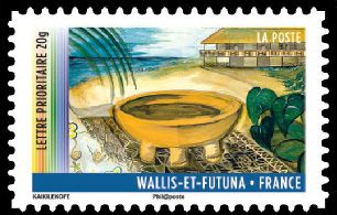  Année des Outres-mer <br>Wallis et Futuna<br>Tanoa sur tapa