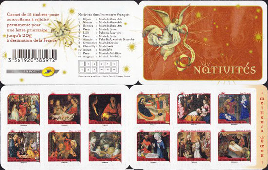 timbre N° BC621, Carnet Nativité