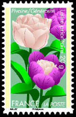 timbre N° 666, Dites le avec des fleurs