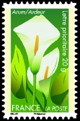 timbre N° 668, Dites le avec des fleurs
