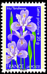 timbre N° 671, Dites le avec des fleurs