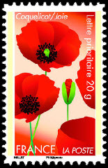 timbre N° 672, Dites le avec des fleurs