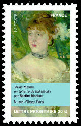 timbre N° 674, Portraits de femmes dans la peinture