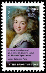 timbre N° 678, Portraits de femmes dans la peinture
