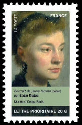  Portraits de femmes dans la peinture <br>Edgar Degas<br>Portrait de jeune femme