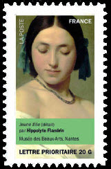  Portraits de femmes dans la peinture <br>Hippolyte Flandrin<br>Jeune fille