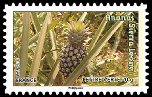 timbre N° 686, Des fruits pour une lettre verte