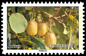 timbre N° 690, Des fruits pour une lettre verte