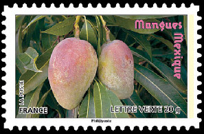 timbre N° 695, Des fruits pour une lettre verte