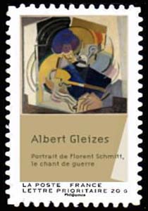  Peintures du XXème siècle - Cubisme, <br>Le Chant de guerre, portrait de Florent Schmitt (1915) de Albert Gleizes