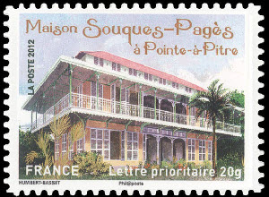 timbre N° 736, Maison Souques-Pagès à Pointe-à-Pitre
