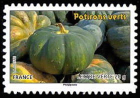  Des légumes pour une lettre verte <br>Potirons verts