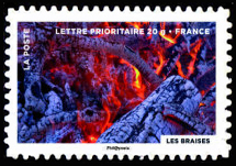 timbre N° 758, Le timbre fête le feu