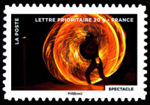 timbre N° 760, Le timbre fête le feu