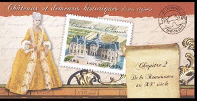 timbre N° BC726, Châteaux et demeures de France