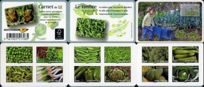 timbre N° BC739, Des légumes pour une lettre verte