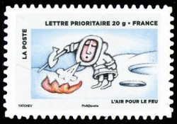 timbre N° 889, La fête du timbre, Le timbre fête l'air
