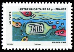 timbre N° 890, La fête du timbre, Le timbre fête l'air
