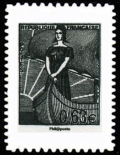 timbre N° 914, La Véme république au fil du timbre, Marianne à la nef