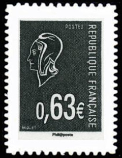 timbre N° 919, La Véme république au fil du timbre, Marianne de Béquet