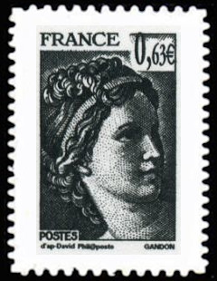 timbre N° 921, La Véme république au fil du timbre, Sabine