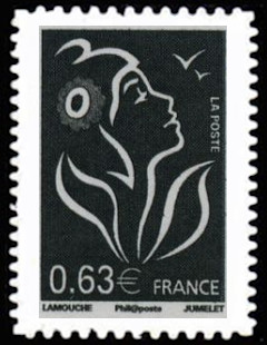La Véme république au fil du timbre, Marianne de Lamouche <br>Marianne de Lamouche