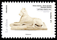 timbre N° 783, Série asiatique les animaux dans l'art