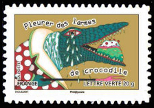 timbre N° 792, Carnet Sourire «sauter du coq à l'ane» - Pleurer des larmes de crocodile