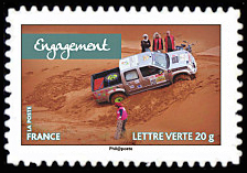 timbre N° 808, Rallye Aïcha des Gazelles
