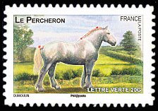 timbre N° 821, Chevaux de trait