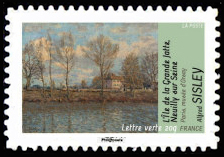 timbre N° 825, Alfred Sisley