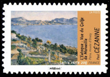timbre N° 826, Paul Cézanne