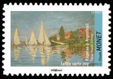 timbre N° 829, Claude Monet