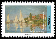  Claude Monet <br>Régates à Argenteuil.