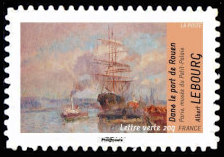  Albert Lebourg <br>Dans le port de Rouen.