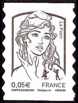 timbre N° 848, Marianne de Ciappa et Kawena