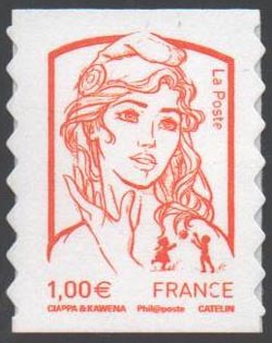 timbre N° 854, Marianne de Ciappa et Kawena