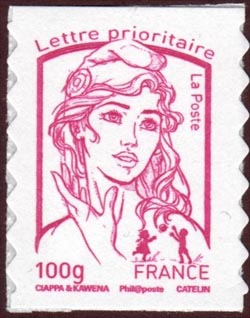 timbre N° 856, Marianne de Ciappa et Kawena