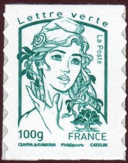 timbre N° 860, Marianne de Ciappa et Kawena