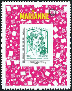 timbre N° 864A, Marianne de Ciappa et Kawena