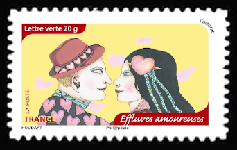 timbre N° 1033, Carnet «Les cinq Sens : L'odorat»