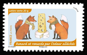 timbre N° 1040, Carnet «Les cinq Sens : L'odorat»